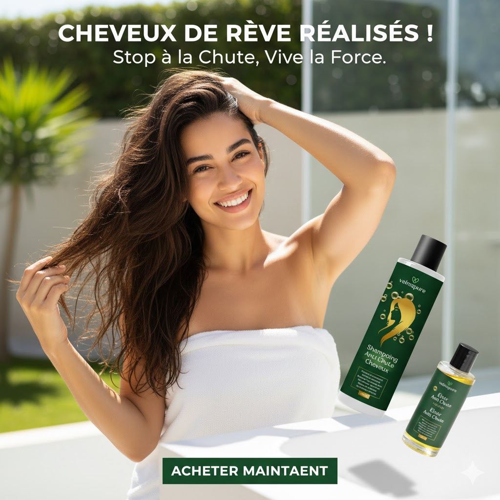 VelmaPure FortiShampoo – Shampooing Naturel Anti-Chute & Croissance des Cheveux
