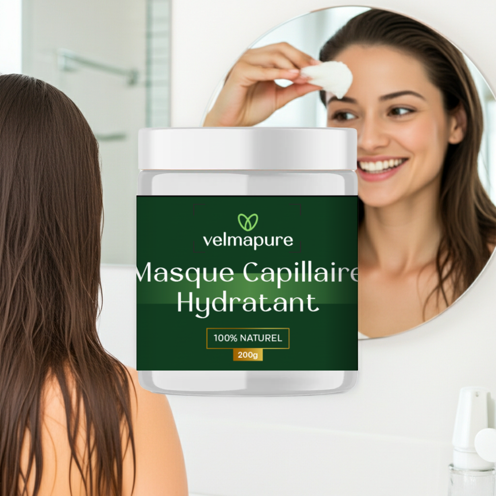 Masque Hydratant Naturel pour Cheveux – Douceur et Brillance Instantanées | VelmaPure