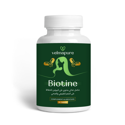 Biotine VelmaPure – Complément pour Cheveux, Peau & Ongles