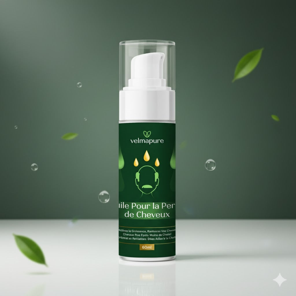 VELMAPURE : Élixir Romarin & Roquette - Huile Fortifiante Anti-Chute (60 ml)
