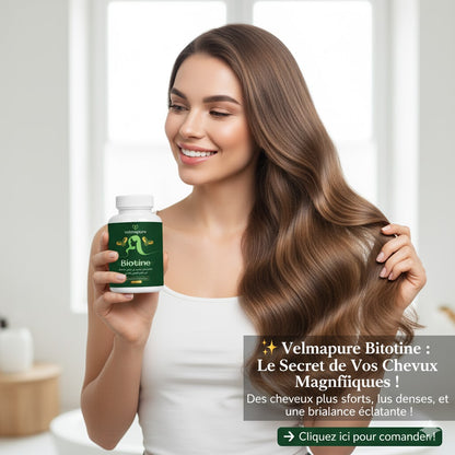 Biotine VelmaPure – Complément pour Cheveux, Peau & Ongles